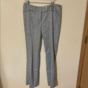 White House Black Market Gray Modern Boot Pants legacy 6R